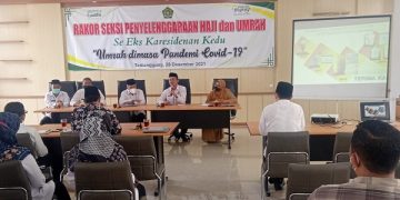 Rakor Seksi PHU Se Karesidenan Kedu di Kemenag Kab. Temanggung