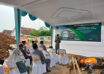 Kepala Kemenag Lakukan Peletakan Batu Pertama Pembangunan Gedung PLHUT