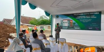 Kepala Kemenag Lakukan Peletakan Batu Pertama Pembangunan Gedung PLHUT
