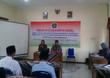 Penutupan DDLK Penyuluh Agama Islam Non PNS Kankemenag Kabupaten Temanggung