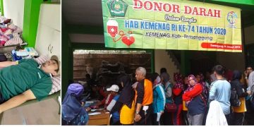 Aksi Donor Darah dalam Rangka HAB ke 74 Kemenag Kabupaten Temanggung