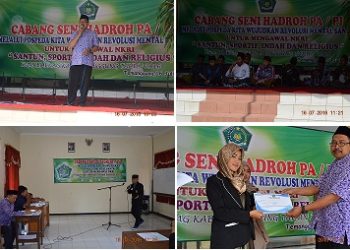 Pekan Olahraga dan Seni antar Pondok Pesantren Tingkat Daerah Tahun 2016 Kankemenag Kab. Temanggung