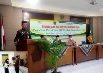 Pembekalan Dan Penyerahan  Sertifikat PPG di Lingkungan Kemenag Kab. Temanggung
