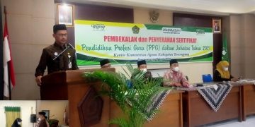 Pembekalan Dan Penyerahan  Sertifikat PPG di Lingkungan Kemenag Kab. Temanggung