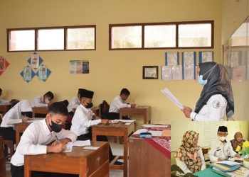 Monitoring Ujian Madrasah di MIN 1 Temanggung
