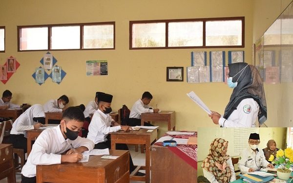 Monitoring Ujian Madrasah di MIN 1 Temanggung