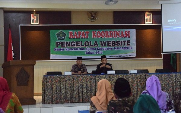 Rapat Koordinasi Pengelola Website
