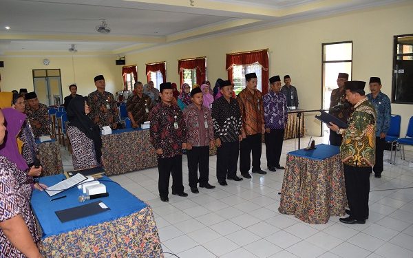 Pengukuhan Kepala MIN, Kaur TU MAN dan Kaur TU MTsN