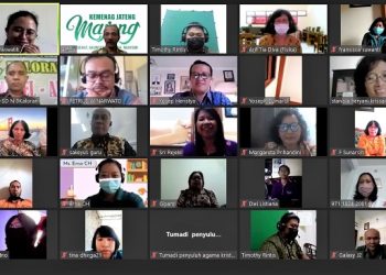 Guru dan Penyuluh Agama Katolik serta Kristen Gelar Doa Bersama secara Virtual