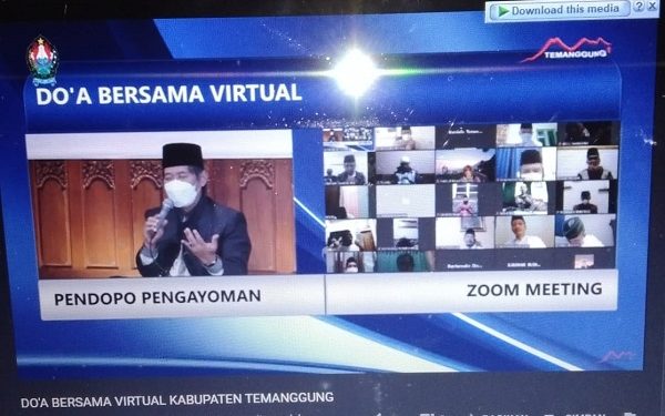 ASN Kemenag Kab. Temanggung Ikuti Doa Bersama secara Virtual