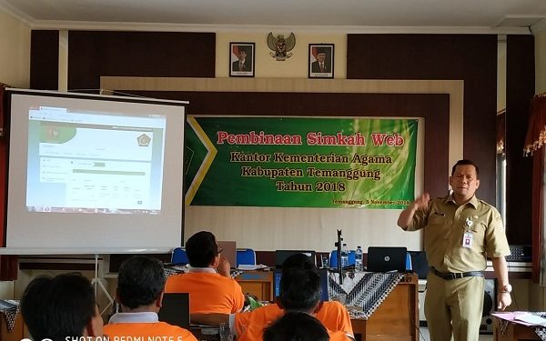 Pembinaan dan Sosialisasi Sistem Informasi Manajemen Nikah Kankemenag Kabupaten Temanggung