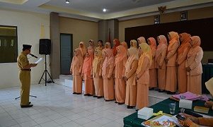 Pelantikan Pengurus Dharma Wanita Kankemenag Kab. Temanggung Periode Tahun 2014-2019