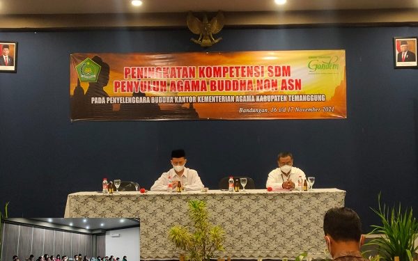 Peningkatan Kompetensi SDM Penyuluh Agama Buddha Non PNS di Lingkungan Kemenag Kab. Temanggung