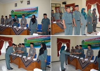Pengukuhan  Pengawas Madrasah Kankemenag Kabupaten Temanggung