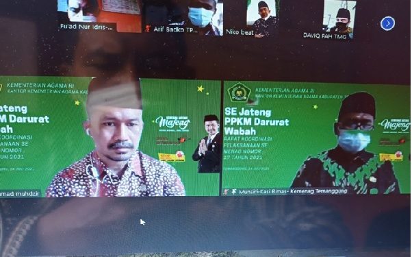 Kepala Kemenag Pimpin Rakor Pelaksanaan SE Menag RI No. 17 Tahun 2021