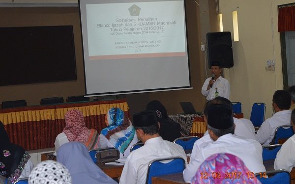 Sosialisasi Juknis Pengisian Blangko Ijazah