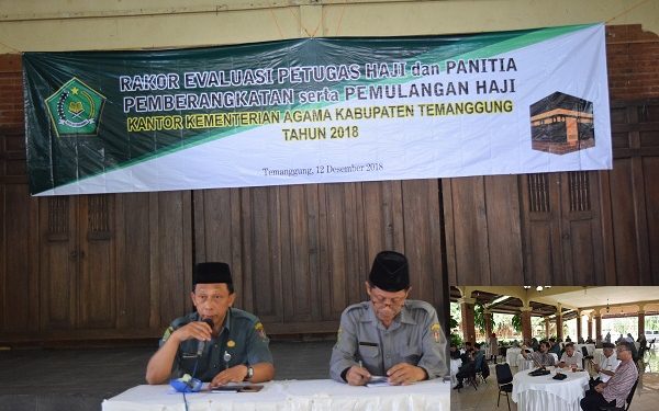 Rapat Evaluasi Penyelenggaraan Ibadah Haji (PPIH) Kabupaten Temanggung Tahun 2018