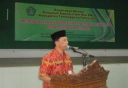 Pembinaan Penyuluh Agama Non PNS Kankemenag Kab. Temanggung