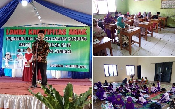 Lomba Kreatifitas Anak RA dan Madin se Kecamatan Kledung