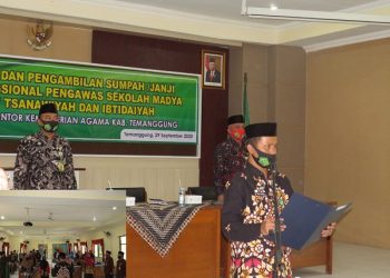 Pelantikan  Pengawas Madrasah di Lingkungan Kemenag Kab. Temanggung