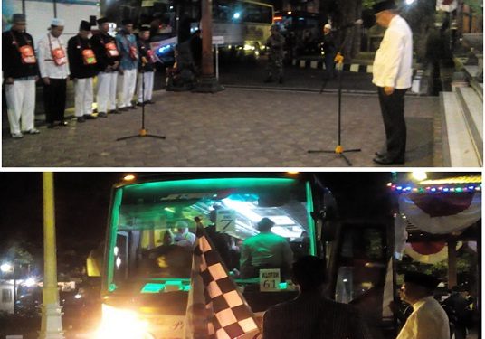 Bupati Lepas Keberangkatan Calon Jamaah Kloter 61 Dan 62