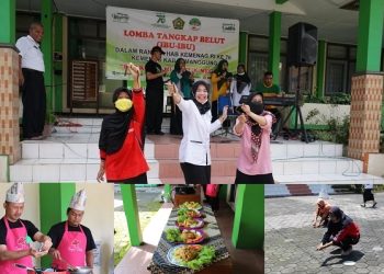 Lomba Memasak Nasi Goreng dan Memasukkan Belut dalam Botol Semarakkan HAB Ke 76