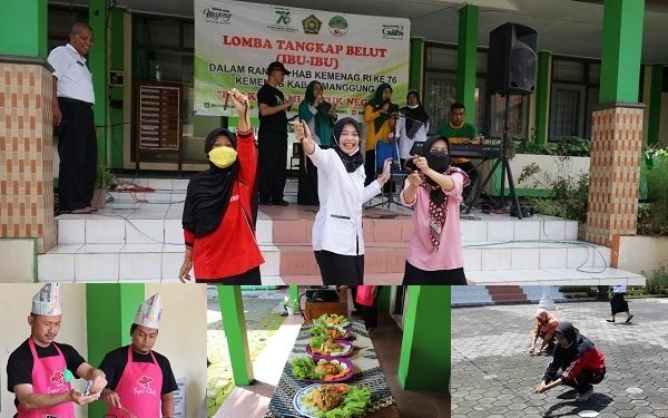 Lomba Memasak Nasi Goreng dan Memasukkan Belut dalam Botol Semarakkan HAB Ke 76