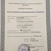 MTs Negeri Kedu Terima Sertifikat Akreditasi A