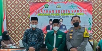 Kemenag Kab. Temanggung Sukseskan  Program 1 Juta Vaksinasi Booster