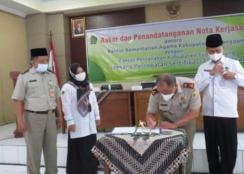 Penandatanganan Nota Kerjasama Kemenag Dan BPN
