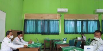 Kepala Kemenag Bersama Kasi Penmad Monitoring KSM 2021