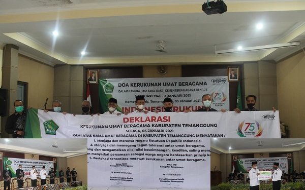 Tasyakuran dan Doa Kerukunan di HAB ke-75 Kemenag Kab. Temanggung