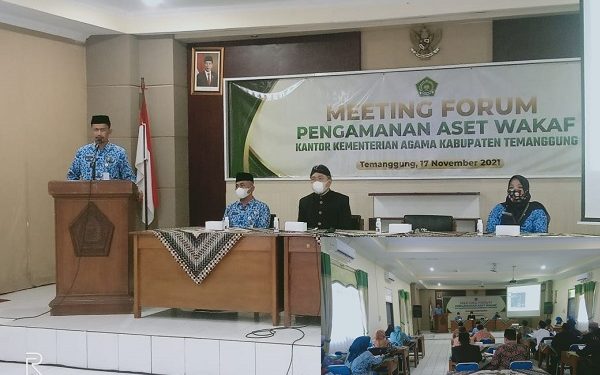 Meeting Forum Pengamanan Aset Wakaf Bersama Bupati Dan BPN