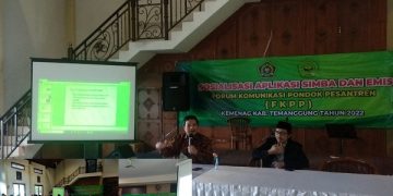 Sosialisasi Aplikasi Simba dan Emis Online PD dan Pontren Kankemenag Kab. Temanggung