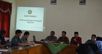 Rakor Seksi Pendidikan Madrasah Kankemenag Kab. Temanggung