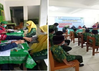 Siswa MTs Ma'arif Wadas Kec. Kandangan Ikuti Vaksinasi