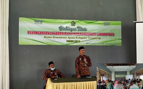 Kemenag Kab. Temanggung Gelar Bimtek Simkah Web