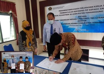 Penandatanganan Perjanjian Kerja Sama Pembentukan Rekening PIP