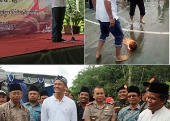 Sepak Bola Api Tradisi Dilingkungan Santri