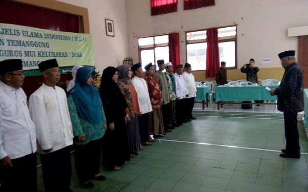 Pelantikan Pengurus MUI Kecamatan Temanggung Periode 2014-2029