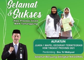 Siswa MAN Temanggung Raih Juara 1 Diajang KSM Provinsi