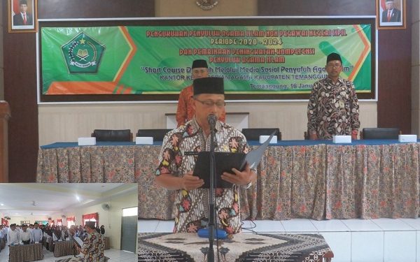 160 Penyuluh Agama Non PNS Kankemenag Kabupaten Temanggung Dikukuhkan