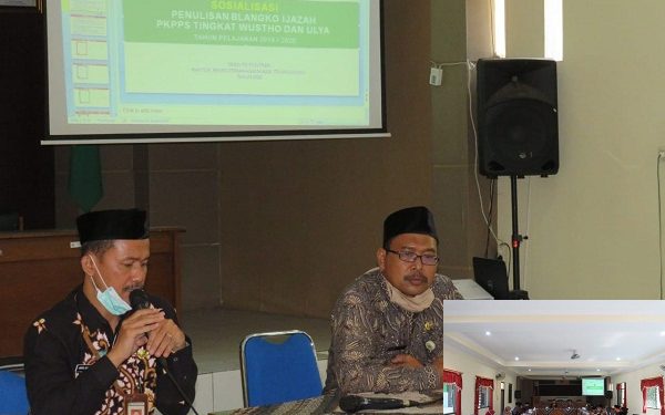 Sosialisasi Penulisan Blangko Ijazah PKPPS Tingkat Wustha dan Ulya