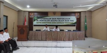 160 Penyuluh Agama Islam Non PSN Ikuti Pembinaan dan Penerimaan SK