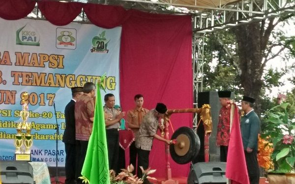 Pembukaan Lomba MAPSI Tahun 2017 Kabupaten Temanggung