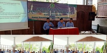 Sosialisasi Kebijakan Pendaftaran dan Pembatalan Haji