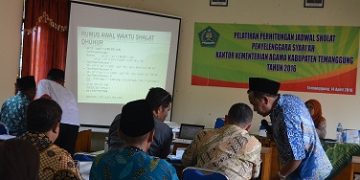 Standar Baku Hisab Rukyat Dalam Pelatihan Perhitungan Jadwal Shalat