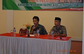 Seksi Pendidikan Madrasah Kankemenag Kabupaten Temanggung Adakan Sosialisasi UAMBN MTs