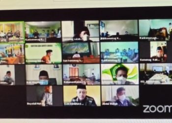 Kepala Kemenag Pimpin Rakor Zoom Meeting Gerakan PFH