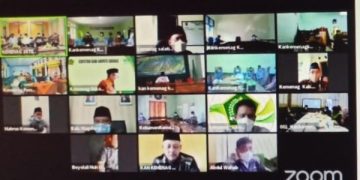 Kepala Kemenag Pimpin Rakor Zoom Meeting Gerakan PFH